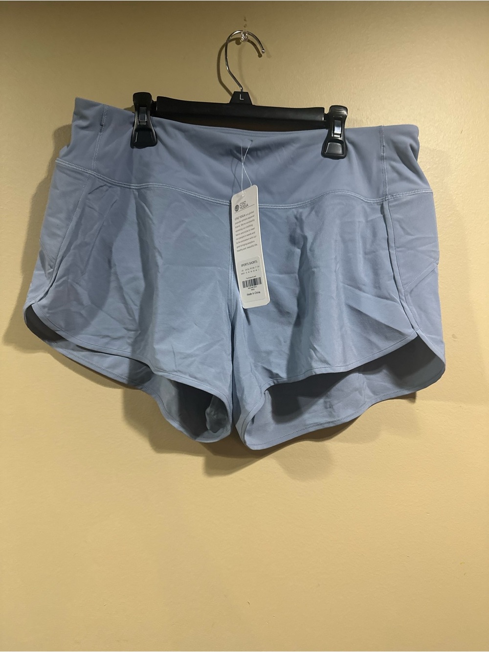 CRZ YOGA Pale Blue Women's Athletic Shorts